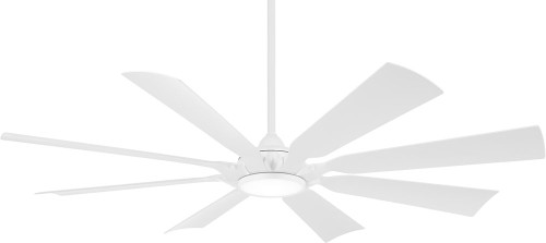 Minka Aire F756L-WHF Future Modern Flat White LED 65" Ceiling Fan