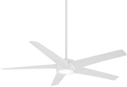 Minka Aire F767L-WHF Skymaster Contemporary Flat White LED 65" Home Ceiling Fan