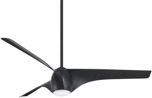 Minka Aire F839L-MBM Airewave Modern Matte Black Maple LED 65" Ceiling Fan