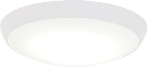 Minka Aire K9873L-WHF Simple Flush Modern Flat White LED Fan Light Fixture