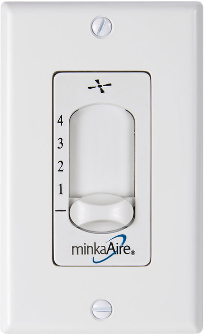 Minka Aire WC116L Rudolph White Wall Speed Control