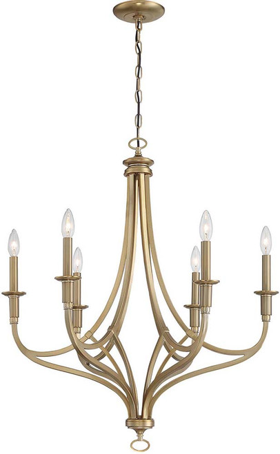 Minka Lavery 1096-740 Covent Park Brushed Honey Gold 28" Lighting Chandelier