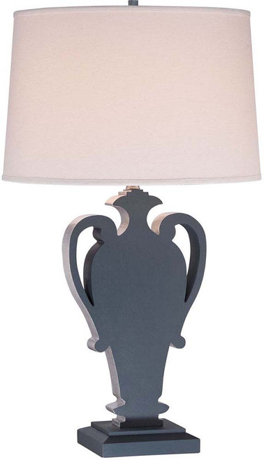 Minka Lavery 12431-0 Ocean Blue with Silver Leaf Table Lamp Lighting