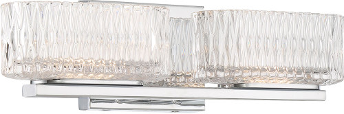 Minka Lavery 2002-77-L Sparren Modern Chrome LED 2-Light Vanity Lighting Fixture