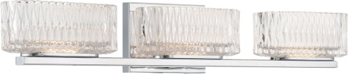 Minka Lavery 2003-77-L Sparren Contemporary Chrome LED 3-Light Bath Lighting