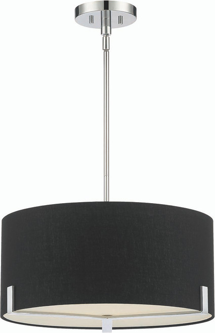 Minka Lavery 2153-77 Westboro Boulevard Chrome Drum Drop Lighting Fixture