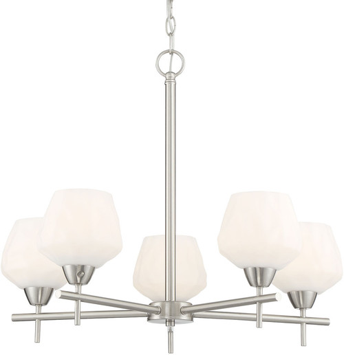 Minka Lavery 2175-84 Camrin Modern Brushed Nickel Chandelier Light