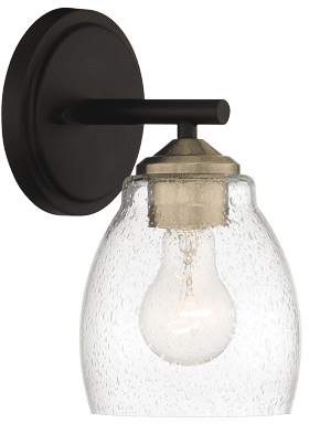 Minka Lavery 2431-878 Winsley Coal And Stained Brass Light Sconce