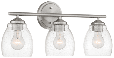 Minka Lavery 2433-84 Winsley Brushed Nickel 3-Light Bathroom Lighting Fixture