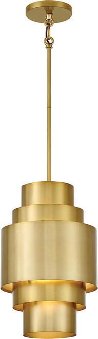 Minka Lavery 2531-695 Spyglass Terrace Modern Soft Brass Mini Hanging Lamp