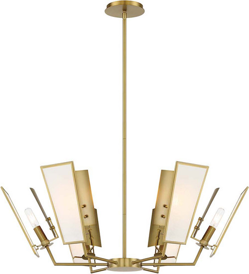 Minka Lavery 2676-695 Ricochet Contemporary Soft Brass Lighting Chandelier
