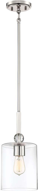 Minka Lavery 3089-613 Studio 5 Polished Nickel 7" Mini Lighting Pendant