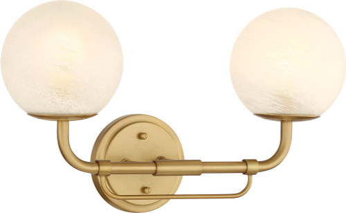 Minka Lavery 3792-732 Whitehall Contemporary Legacy Brass 2-Light Vanity Light Fixture