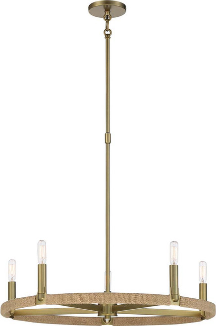 Minka Lavery 3865-695 Windward Passage Modern Soft Brass Chandelier Lighting