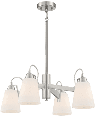 Minka Lavery 3994-84 Beckonridge Brushed Nickel 24" Chandelier Lamp