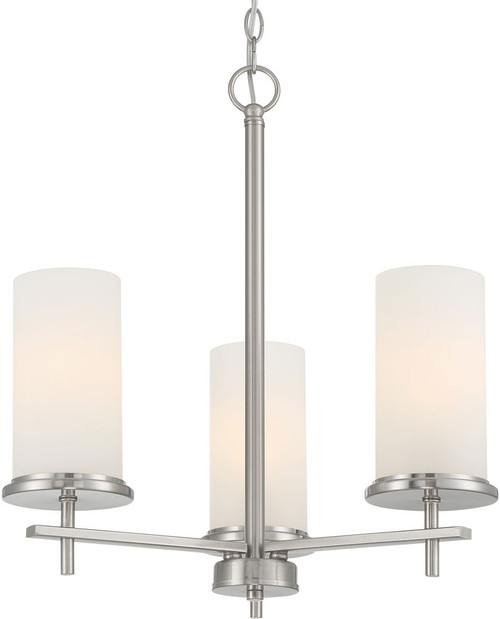 Minka Lavery 4096-84 Haisley Modern Brushed Nickel Mini Chandelier Light