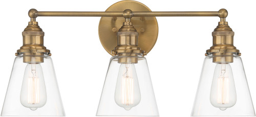 Minka Lavery 5683-923 Barwell Oxidized Aged Brass 3-Light Bath Lighting Fixture