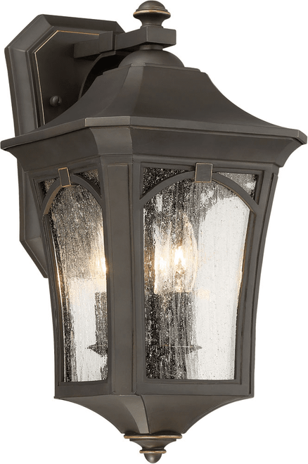 Minka Lavery The Great Outdoors 71212-143C Solida Oil Rubbed Bronze with Gold Highlights 8.5" Outdoor Wall Light Sconce