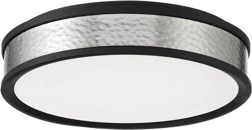 Minka Lavery 717-2-691-L Coal with Brushed Nickel LED 15" Flush Mount Lighting