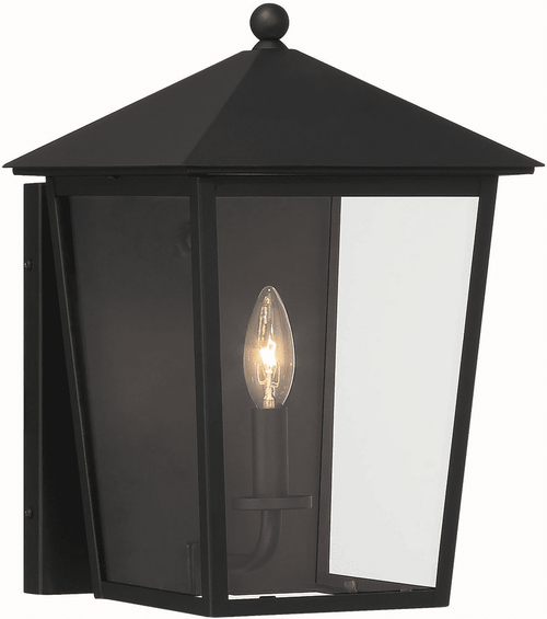 Minka Lavery The Great Outdoors 72131-66 Noble Hill Modern Sand Coal 10" Outdoor Wall Sconce Lighting