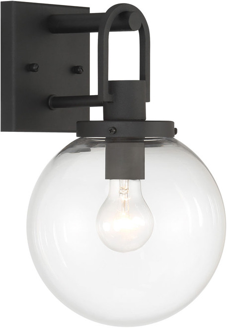 Minka Lavery 73360-66 Wenston Modern Sand Coal 13" Outdoor Wall Lighting Fixture