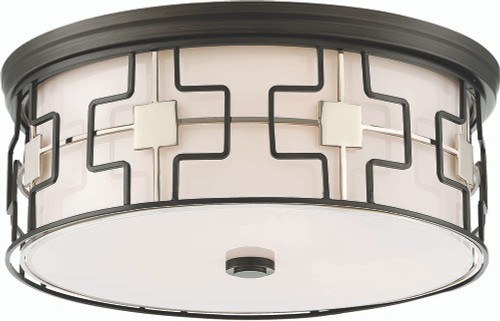 Minka Lavery 846-105-L Dark Gray with Polished Nickel LED Ceiling Lighting Fixture