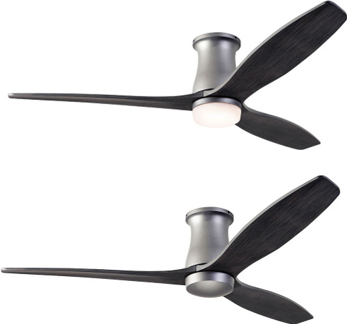 Modern Fan Company ARB-FM-GT-54-EB Arbor Flush DC Contemporary Graphite LED 54" Ceiling Fan