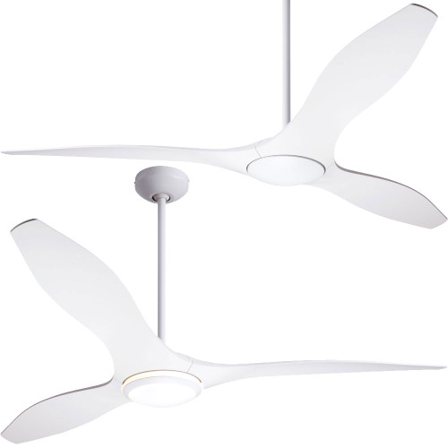 Modern Fan Company BRI-MW-56 IC/Brisa DC Modern Matte White w/ Matte White Blades LED 56" Ceiling Fan