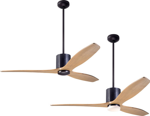 Modern Fan Company LLX-DBBK-54-MP LeatherLuxe DC Contemporary Dark Bronze with Black Leather LED 54" Home Ceiling Fan