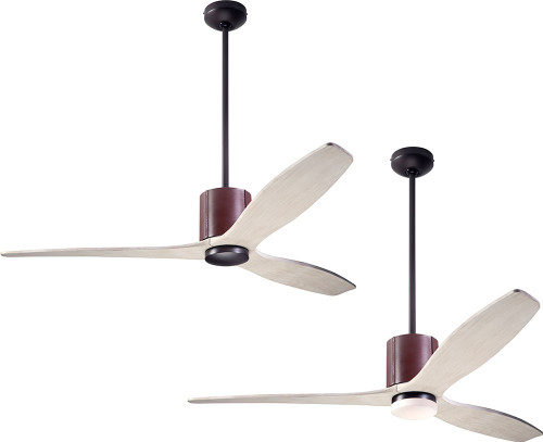 Modern Fan Company LLX-DBCH-54-WW LeatherLuxe DC Modern Dark Bronze with Chocolate Leather LED 54" Home Ceiling Fan