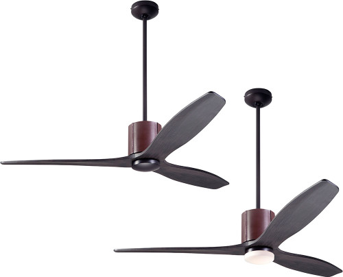 Modern Fan Company LLX-DBCH-54-EB LeatherLuxe DC Modern Dark Bronze with Chocolate Leather LED 54" Home Ceiling Fan