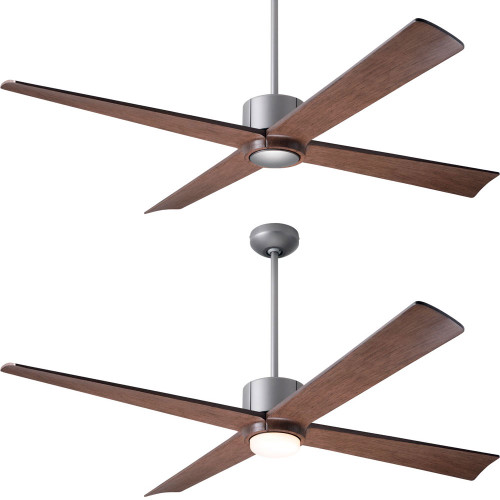 Modern Fan Company NOU-GTMB-56-MG Nouveau DC Contemporary Graphite w/ Matte Black Finish w/ Mahogany Blades LED 56" Home Ceiling Fan