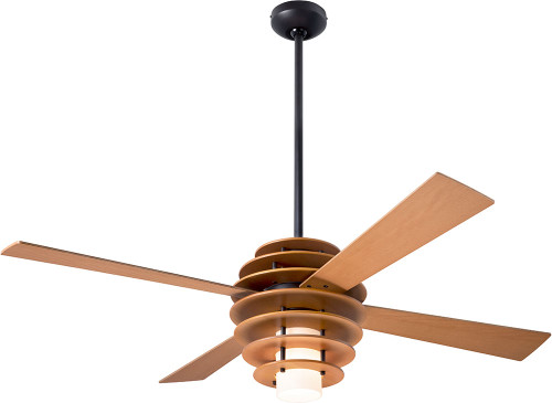 Modern Fan Company SLA-MP-52-MP-LED Stella Contemporary Maple/Dark Bronze LED 52" Home Ceiling Fan