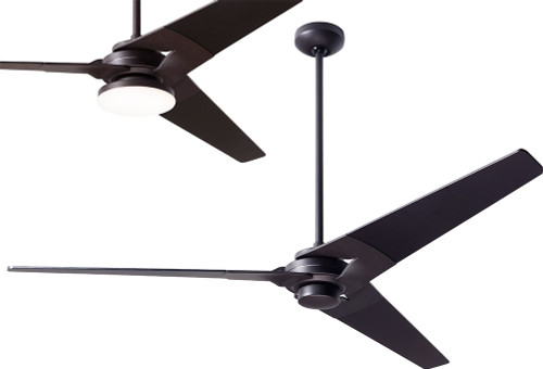 Modern Fan Company TOR-DB-62-BK Torsion Modern Dark Bronze LED 62" Ceiling Fan