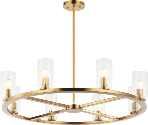 Matteo C34008AG Westlock Contemporary Aged Gold Brass Lighting Chandelier