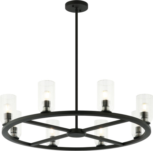 Matteo C34008MB Westlock Contemporary Matte Black Chandelier Light