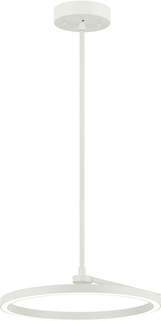 Matteo C36716WH The Trundle Contemporary White LED 16" Pendant Lighting