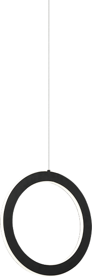 Matteo C66112BK Victoria Modern Black LED Hanging Pendant Lighting