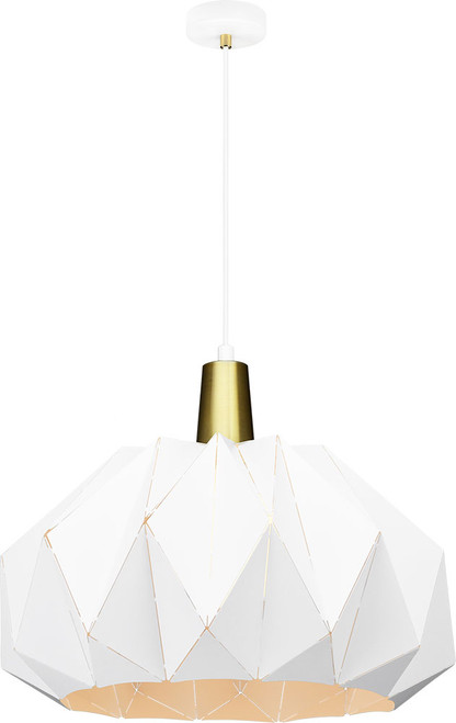 Matteo C70911WH The Origami Contemporary White 19.3" Hanging Light