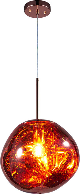 Matteo C76801CP Galactic Modern Copper LED Pendant Hanging Light