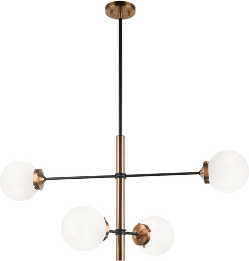 Matteo C78104AGOP Enchant Contemporary Aged Gold Brass Mini Chandelier Light