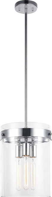 Matteo C78403CH Zale Contemporary Chrome Mini Hanging Light Fixture