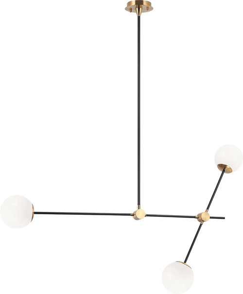 Matteo C78713AGOP Cosmic Contemporary Brass Hanging Light Fixture