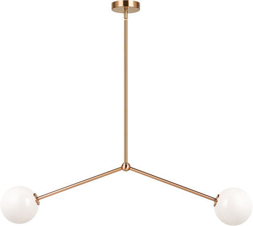 Matteo C81702AGOP Novo Modern Aged Gold Brass Chandelier Lamp