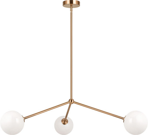 Matteo C81703AGOP Novo Contemporary Aged Gold Brass Ceiling Chandelier