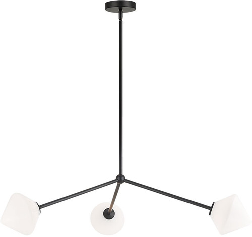 Matteo C81743BKOP Novo Modern Black Lighting Chandelier
