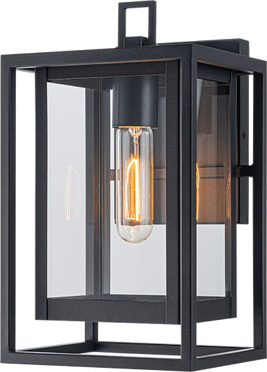 Matteo E20201MB Stratford Modern Matte Black Exterior Lighting Sconce