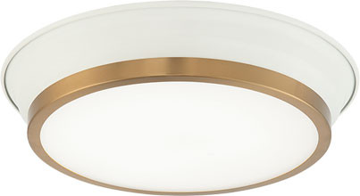 Matteo M11201WHAG Jaxx Modern Brass Flush Mount Ceiling Light Fixture
