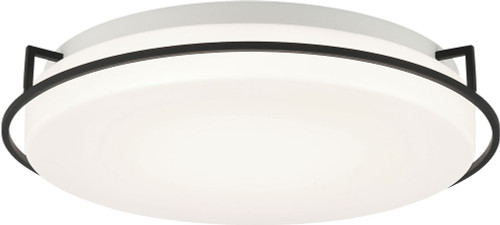 Matteo M14115MB Brammerton Modern Matte Black LED 15" Ceiling Lighting