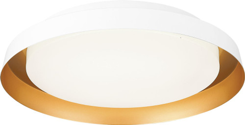 Matteo M15601WH Vieno Modern White LED 14" Flush Mount Lighting